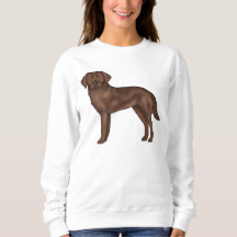 Chocolate Labrador Retriever Cute Cartoon Dog