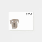 Chocolate Labrador Retriever Dog, gepersonaliseerd Post-it® Notes (Voorkant)