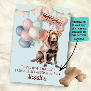 Chocolate Labrador Retriever Hond Moeder/Vader Ver Kaart