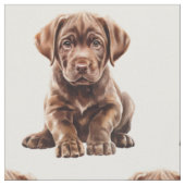 Chocolate Labrador Retriever hond Stof (Close Up)