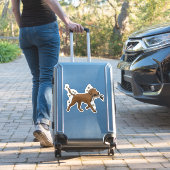 Chocolate Labrador Retriever Jacht Auto Sticker (Koffer Insitu)