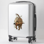 Chocolate Labrador Retriever Jacht Auto Sticker (Koffer)