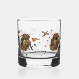 Chocolate Labrador Retriever Jagen Whisky Glas