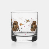 Chocolate Labrador Retriever Jagen Whisky Glas (Achterkant)