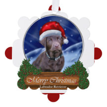 Chocolate Labrador Retriever kerstcadeaus