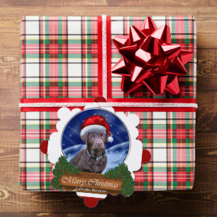 Chocolate Labrador Retriever kerstcadeaus Ornament Kaart