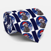 Chocolate Labrador Retriever kerstcadeaus Stropdas (Opgerold)