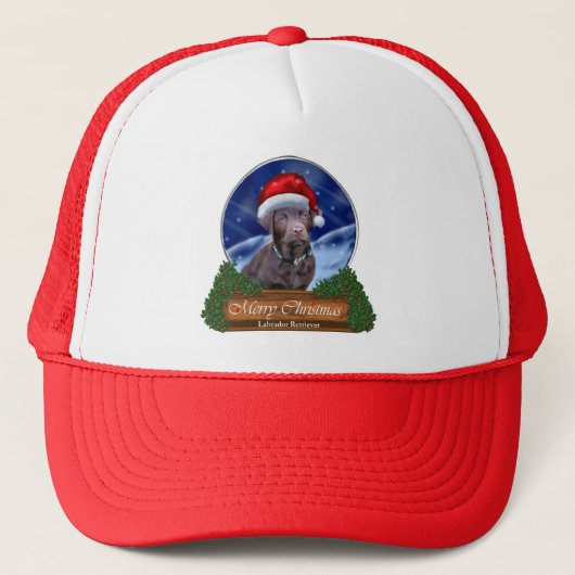 Chocolate Labrador Retriever kerstcadeaus Trucker Pet (Voorkant)