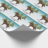 Chocolate Labrador Retriever Kerstmis Aangepaste T Cadeaupapier (Hoek)