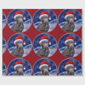 Chocolate Labrador Retriever Kerstmis Cadeaupapier (Vlak)