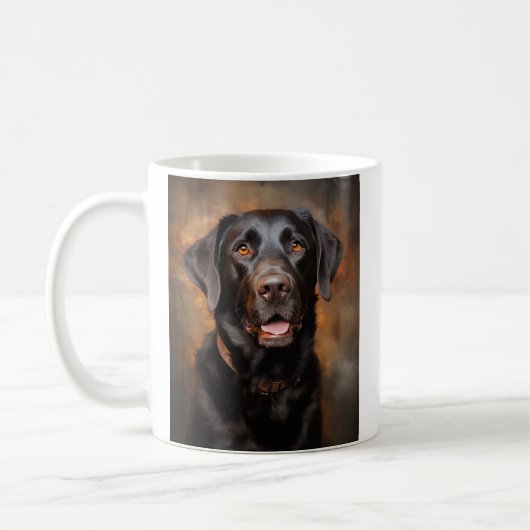 Chocolate Labrador Retriever Koffiemok (Links)