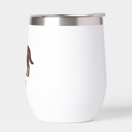 Chocolate Labrador Retriever Lab Art Aangepaste na (Links)