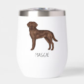 Chocolate Labrador Retriever Lab Art Aangepaste na (Voorkant)