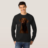 Chocolate Labrador Retriever Lab Tee Dog Mom Dad T-shirt (Voorkant volledig)