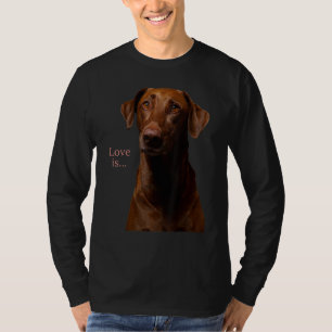 Chocolate Labrador Retriever Lab Tee Dog Mom Dad T-shirt
