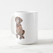 Chocolate Labrador Retriever Mok (Voorkant links)