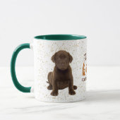 Chocolate Labrador Retriever Puppy Kisses Mok (Links)