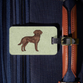 Chocolate Labrador Retriever Schattigee Cartoon La Bagagelabel