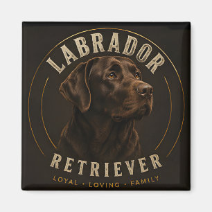 Chocolate Labrador Retriever Trouw Hond Voor Famil Magneet