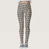 Chocolate Labrador Retrievers | Lab Silhouettes Leggings (Voorkant)
