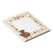 Chocolate Labrador Student 1 Notitieblok (Schuin)