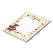 Chocolate Labrador Student 1 Notitieblok (Linkerzijde)