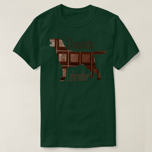 Chocolate Labrador  T-shirt (Design voorkant)