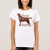 Chocolate Labrador T-shirt (Voorkant)