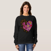 Chocolate Labrador Teacher S Heart Trui (Voorkant volledig)