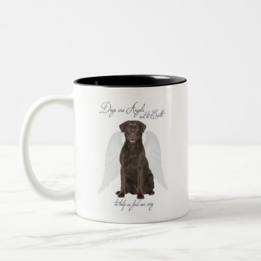 Chocolate Labs zijn Angels Mok (Links)