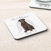 Chocolate Labs zijn Angels Onderzetter Set (Linkerzijde)