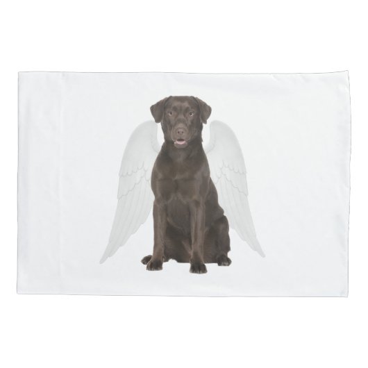 Chocolate Labs zijn Angels Pillowcase Kussensloop (Achterkant)
