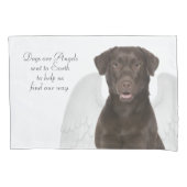 Chocolate Labs zijn Angels Pillowcase Kussensloop (Voorkant)