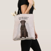 Chocolate Labs zijn Angels Tas (Dichtbij)