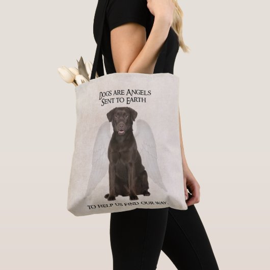 Chocolate Labs zijn Angels Tas (Dichtbij)
