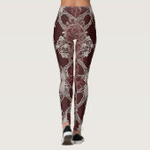 Chocolate Lace AI art Leggings (Achterkant)