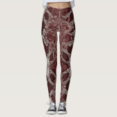 Chocolate Lace AI art Leggings (Voorkant)