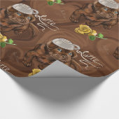 Chocolate Latte Lab Cadeaupapier (Hoek)