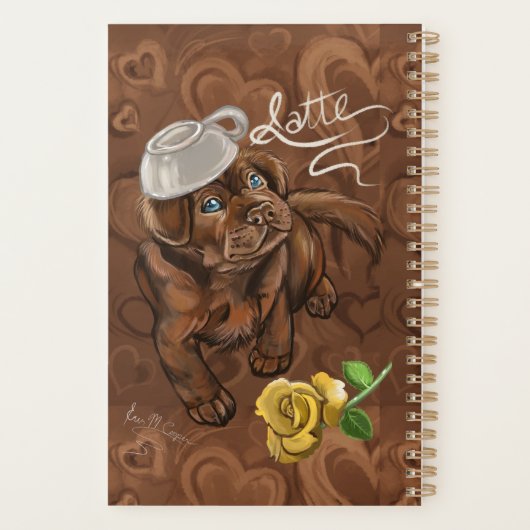 Chocolate Latte Lab Planner (Achterkant)