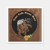 Chocolate Latte Lab Servet (Voorkant)