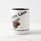 Chocolate Lava Mug Cake Tweekleurige Koffiemok (Center)