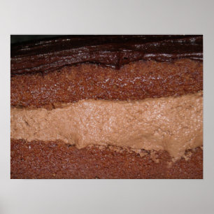 Chocolate Layer Cake Foto Poster