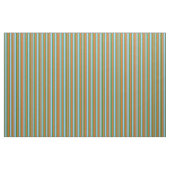 Chocolate, Light Sky Blue en Green Pattern Stof (Yard (91,4 cm))