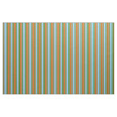Chocolate, Light Sky Blue en Green Pattern Stof (Fat Quarter)