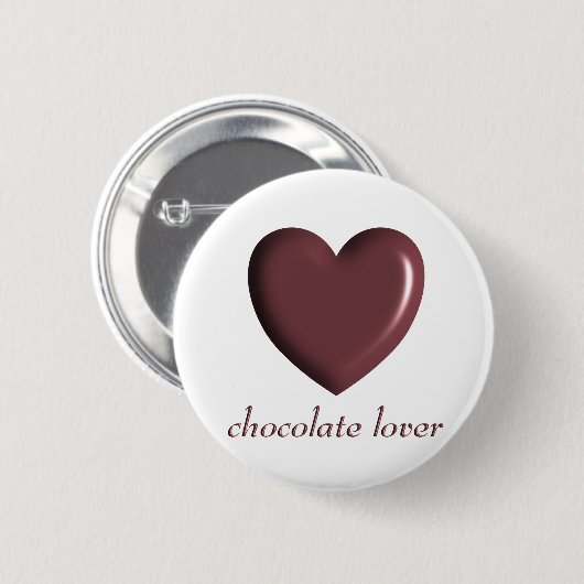Chocolate Lover Button (Voorkant /achterkant)