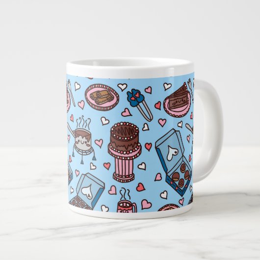 Chocolate lover cute grote koffiekop (Voorkant rechts)