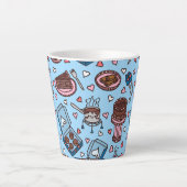 Chocolate lover cute latte mok (Voorkant)