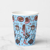 Chocolate lover cute papieren bekers (Rechts)