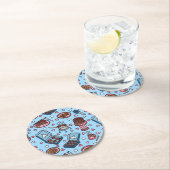 Chocolate lover cute ronde kartonnen onderzetter (Insitu)