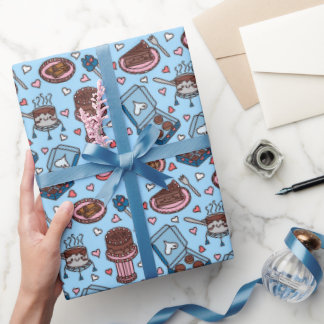 Chocolate lover cute wrapping paper cadeaupapier